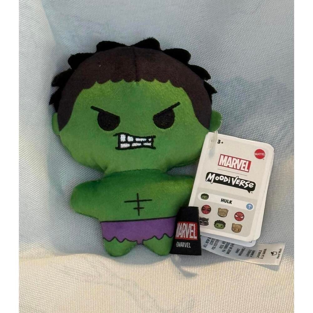Marvel Moodiverse HULK (Mad) 4 Inch Plush Figure NEW WITH TAGS